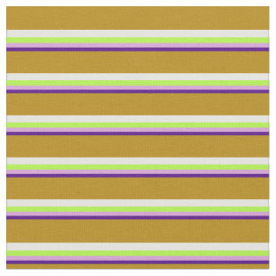 Indio, Pflaume, Light Green, White & Dark Goldenro Stoff