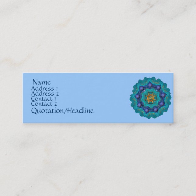 Indira Stern-Visitenkarte Mini Visitenkarte (Vorderseite)