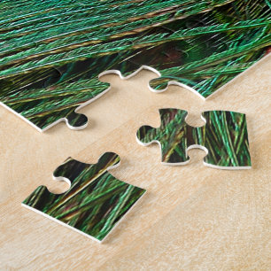 Indisch Blaue Pfauenfeder Puzzle