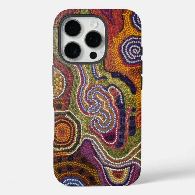 Indisch inspirierende Kunstdrucke Case-Mate iPhone Hülle (Rückseite)