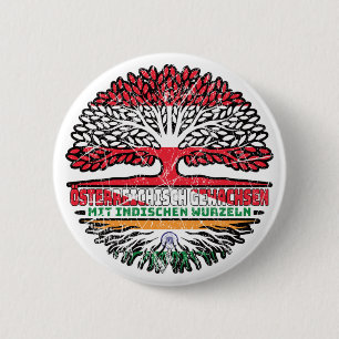 Indisch Österreichisch Österreich Baum Button