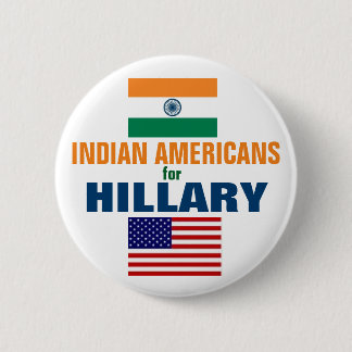 Indische Amerikaner für Hillary 2016 Button