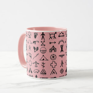 Indische amerikanische Bildsymbole Kaffeemaschine  Tasse