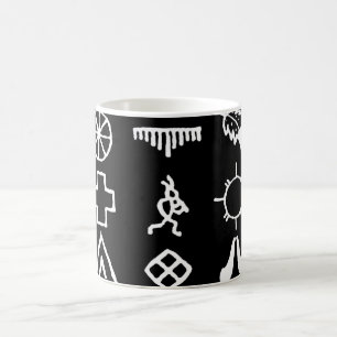 Indische amerikanische Bildsymbole Kaffeetasse