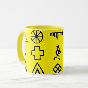 Indische amerikanische Bildsymbole Tasse