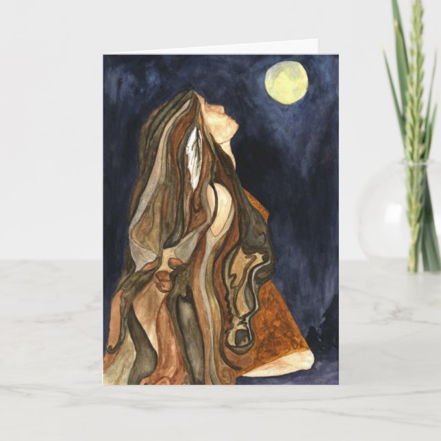 Indische amerikanische Erntedank Card Feiertagskarte (Vorderseite)