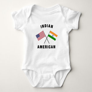 Indische amerikanische Flagge Baby Strampler