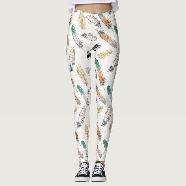 Indische amerikanische Print-Leggings Leggings (Vorderseite)