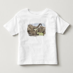Indische Asiatische Elefanten spielen kämpfend Kleinkind T-shirt