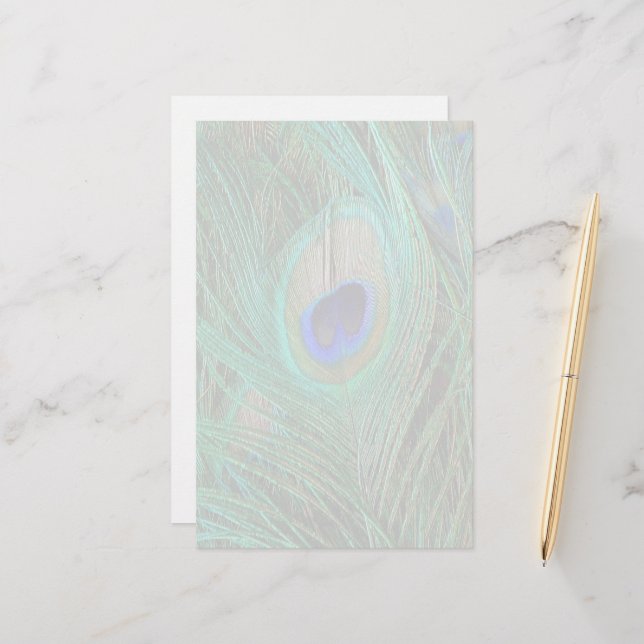 Indische Blaupfauenfresser Briefpapier (Vorderseite/Rückseite Beispiel)