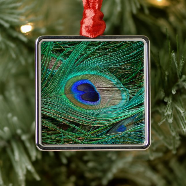 Indische Blaupfauenfresser Ornament Aus Metall (Baum)