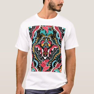 Indische Blüte: Vintages Nahtloses Tapete. T-Shirt