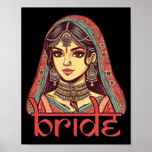 Indische Braut zu sein Dulhan Desi Bridal Wedding Poster