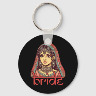 Indische Braut zu sein Dulhan Desi Bridal Wedding Schlüsselanhänger