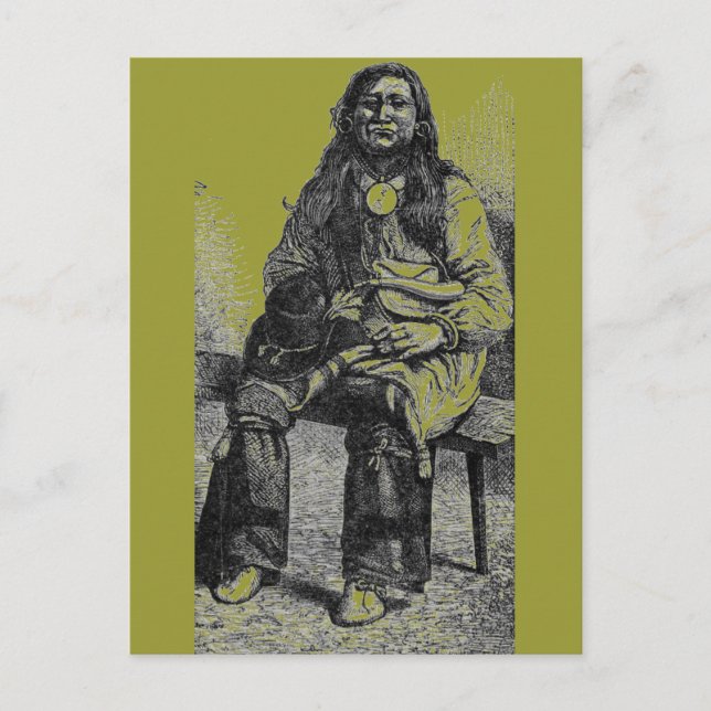 Indische Chefpostkarte Postkarte (Vorderseite)