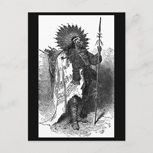 Indische Chefpostkarte Postkarte (Vorderseite)