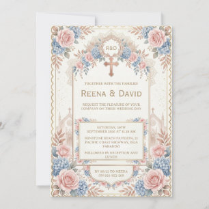 indische christliche Hochzeitseinladung Einladung