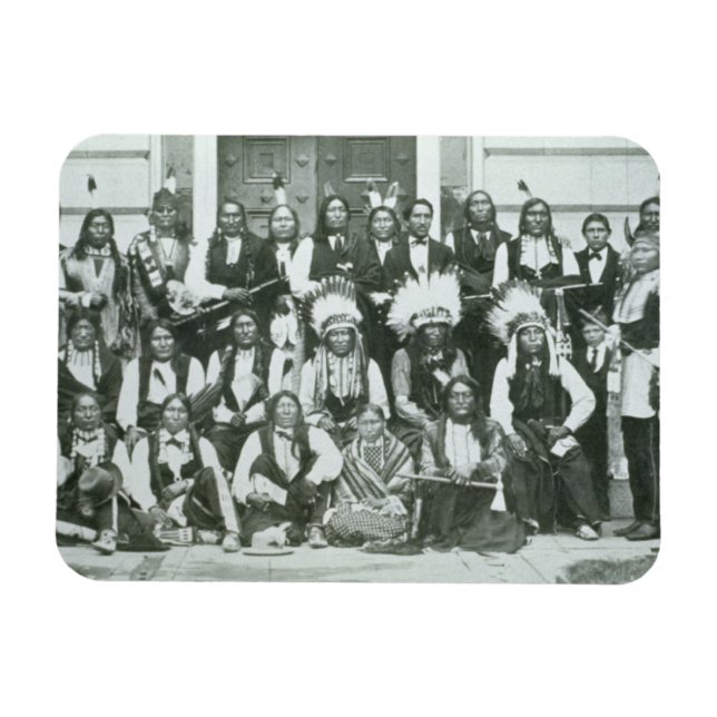 Indische Delegation von sechs führenden Persönlich Magnet (Horizontal)