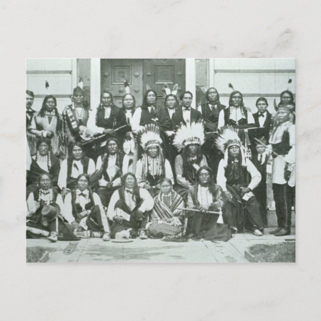 Indische Delegation von sechs führenden Persönlich Postkarte (Vorderseite)