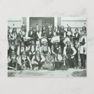 Indische Delegation von sechs führenden Persönlich Postkarte