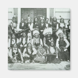 Indische Delegation von Sioux-Führern in Magnet