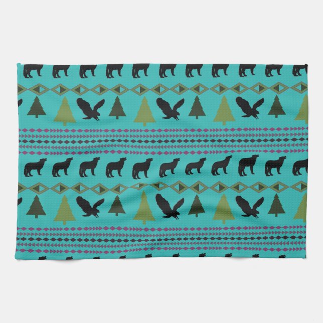 Indische Designs Geschirrtuch (Horizontal)