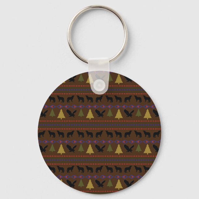 Indische Designs Schlüsselanhänger (Vorderseite)