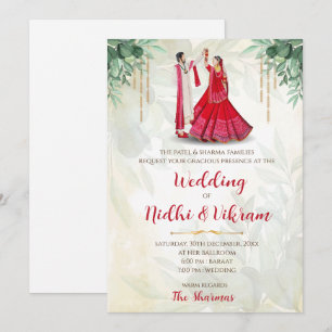 Indische Einladungen & Hindu-Hochzeitskarten