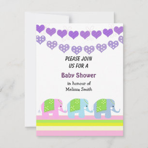 Indische Elefanten-Baby-Shower-Einladung Einladung