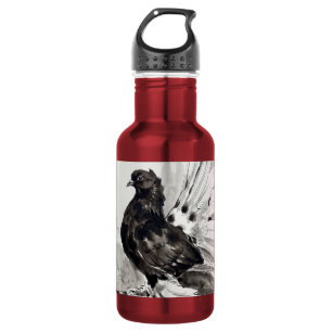 Indische Fantail-Taube Eyeliner Henne Edelstahlflasche