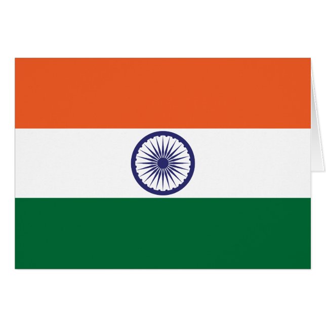 Indische Flagge (Vorderseite (Horizontal))