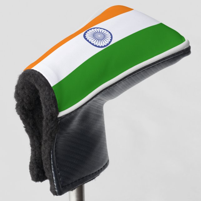 Indische Flagge Ashoka Chakra Golf Headcover (3/4 Vorderseite)