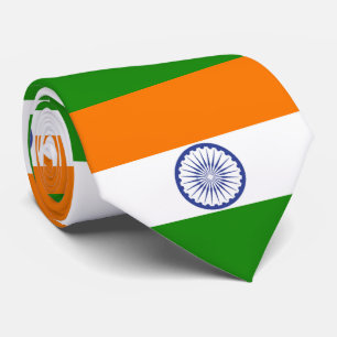 Indische Flagge Ashoka Chakra Krawatte