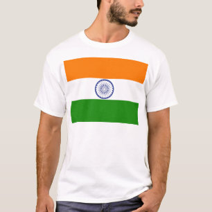 Indische Flagge Ashoka Chakra T-Shirt