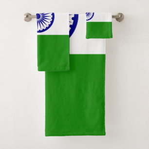Indische Flagge Badhandtuch Set