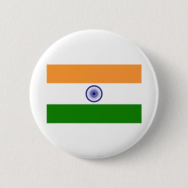 Indische Flagge Button (Vorderseite)