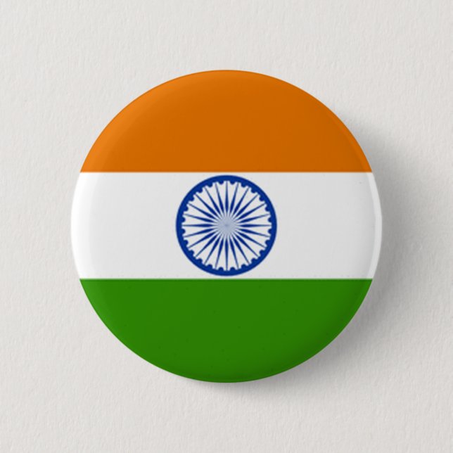 Indische Flagge Button (Vorderseite)