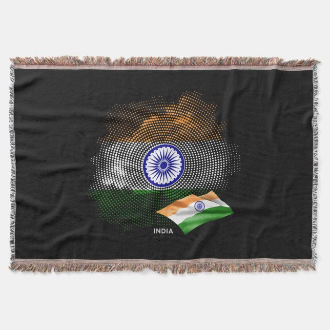 Indische Flagge Decke (Vorderseite)