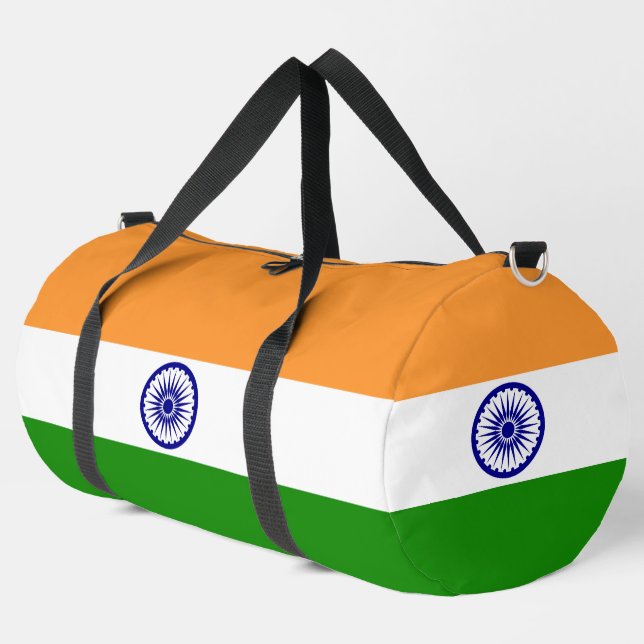 Indische Flagge Duffle Bag (Linke Ecke)
