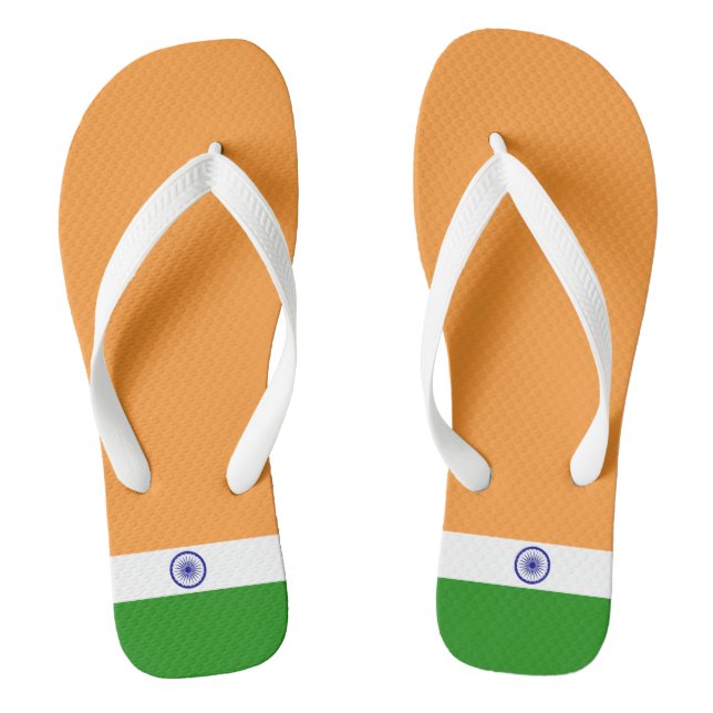 Indische Flagge Flip Flops (Fußbett)
