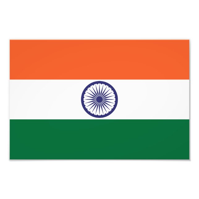 Indische Flagge Fotodruck (Vorne)
