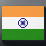 Indische Flagge Fotoplatte<br><div class="desc">Indische Flagge. Große Flagge Indiens</div>
