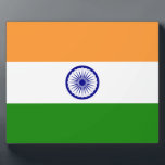 Indische Flagge Fotoplatte<br><div class="desc">Indische Flagge. Große Flagge Indiens</div>
