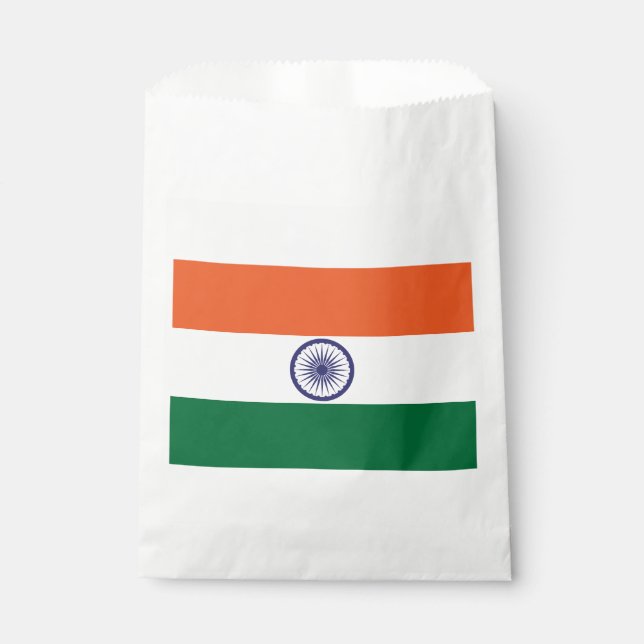 Indische Flagge Geschenktütchen (Vorderseite)