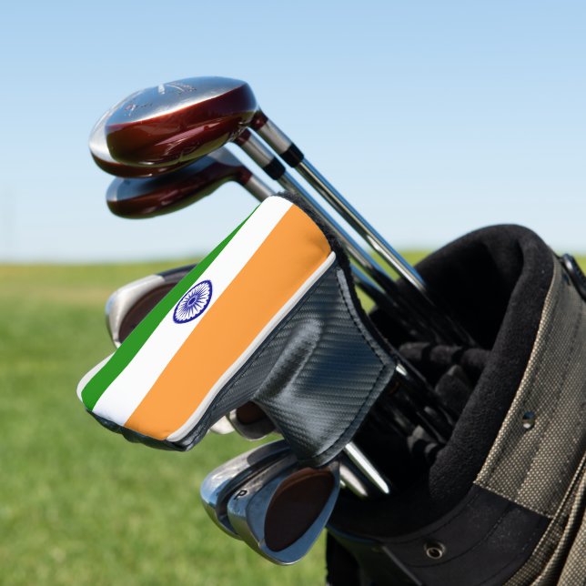 Indische Flagge Golf Headcover (In Situ)