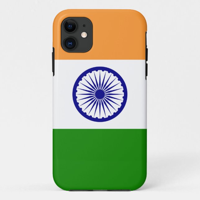 Indische Flagge - Hochwertiges Bild Case-Mate iPhone Hülle (Rückseite)