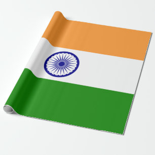 Indische Flagge (Indien) (Südasien) (Bharat) Geschenkpapier