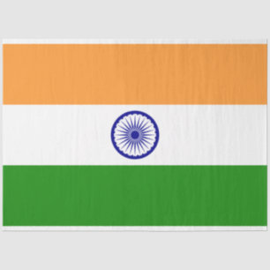 Indische Flagge (Indien) (Südasien) (Bharat) Seidenpapier