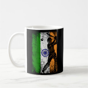 Indische Flagge Indischer Cricket Jersey Fan Playe Kaffeetasse