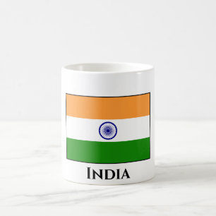 Indische Flagge Kaffeetasse